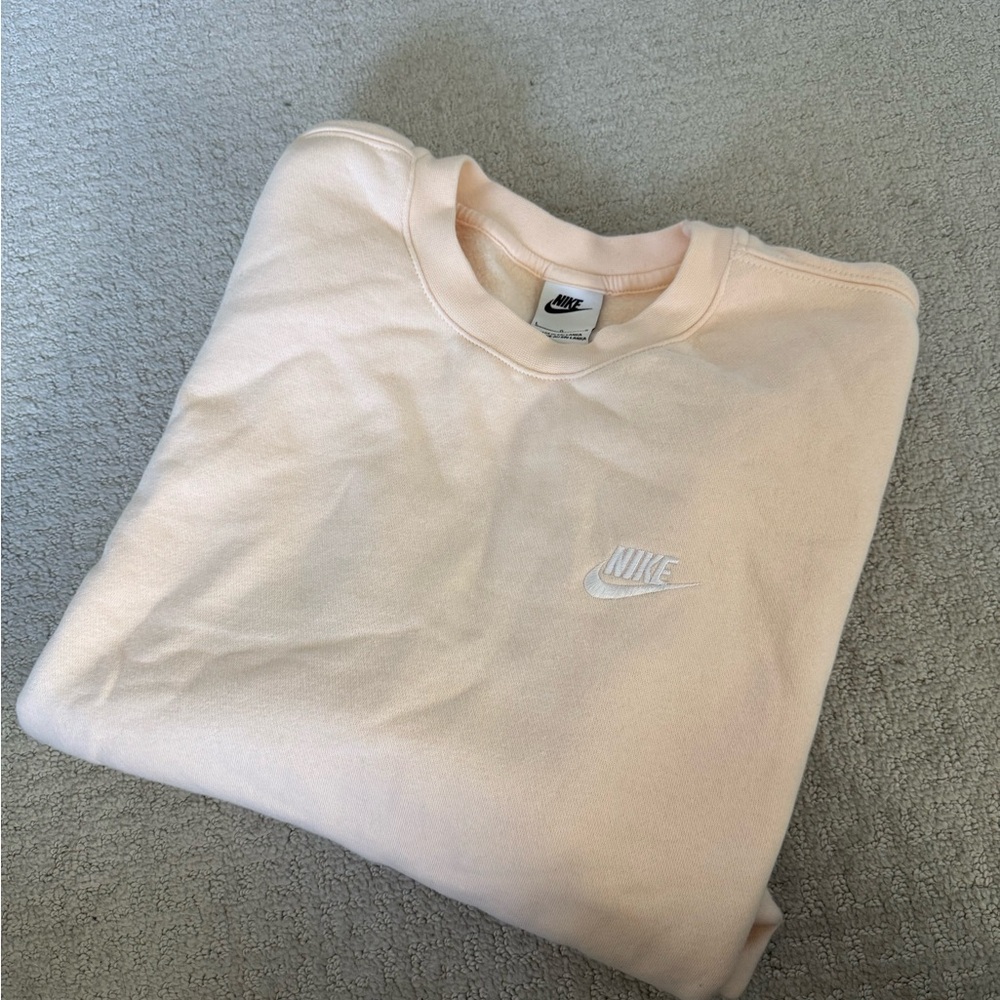 Nike Men's Soft Cream Crewneck Sweater
